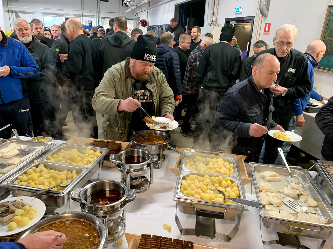 Metaðsókn í árlega skötuveislu KAPP